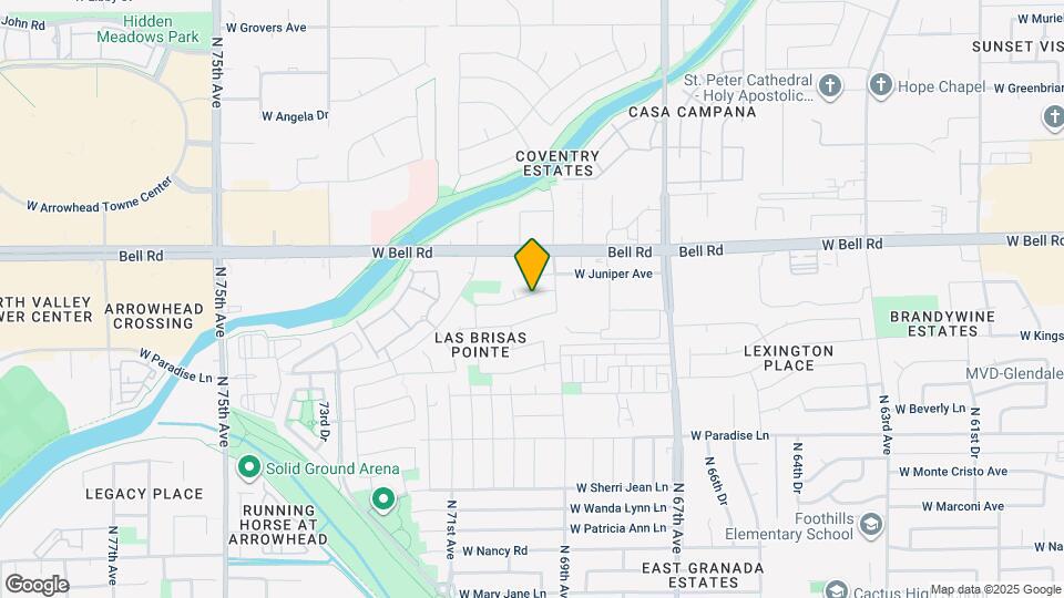 6921 W Juniper Ave Map and Location Details