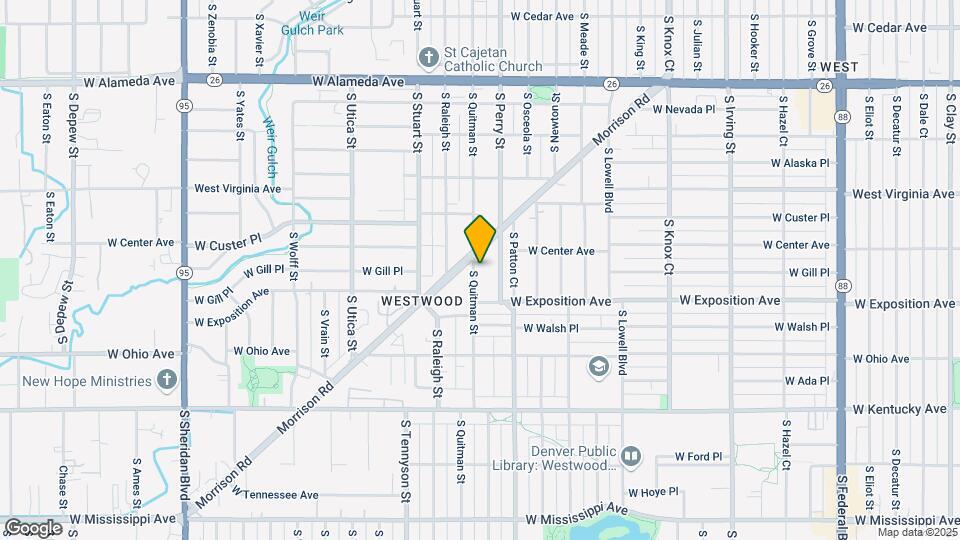 620 S Quitman St Map and Location Details