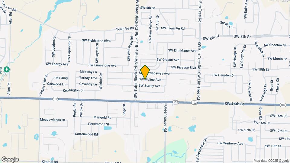 3907 SW Moline Ave Map and Location Details