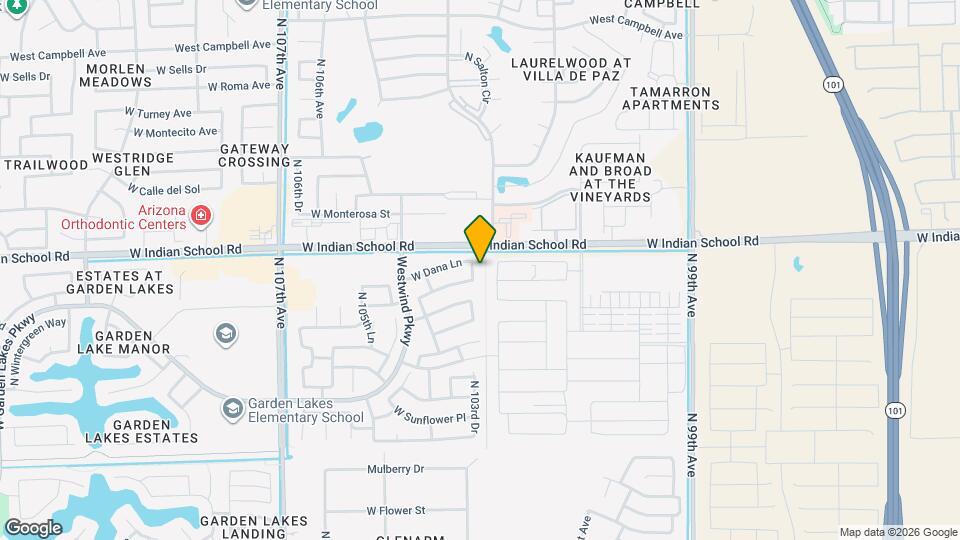 3909 N 103rd Dr, Unit 7110 Wurzbach Road - 802 Mapa y Detalles de la Ubicación