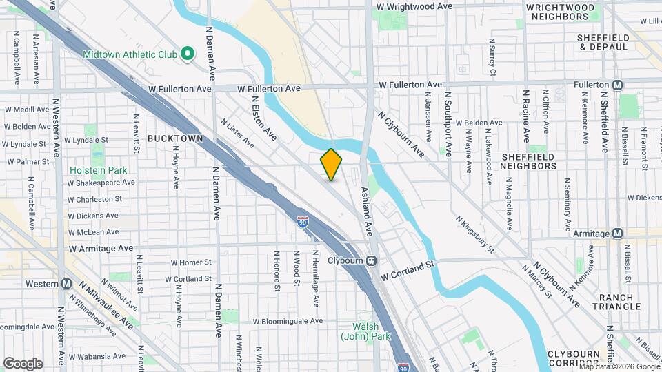2137 N Elston Ave Map and Location Details