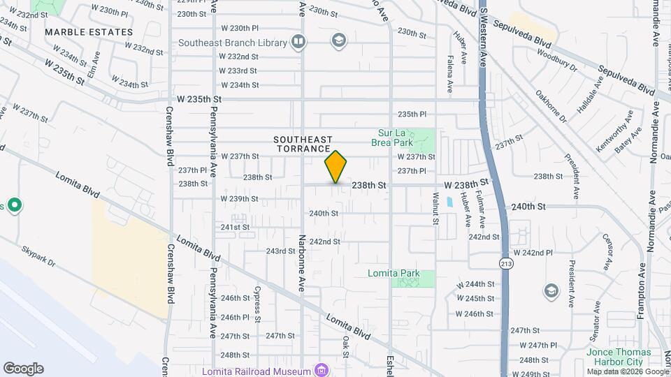 2124 238th St Map and Location Details