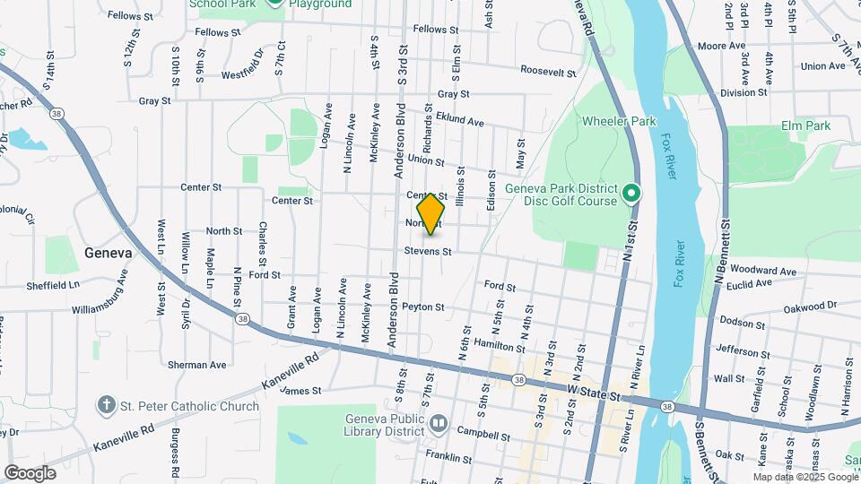 725 Stevens St Map and Location Details