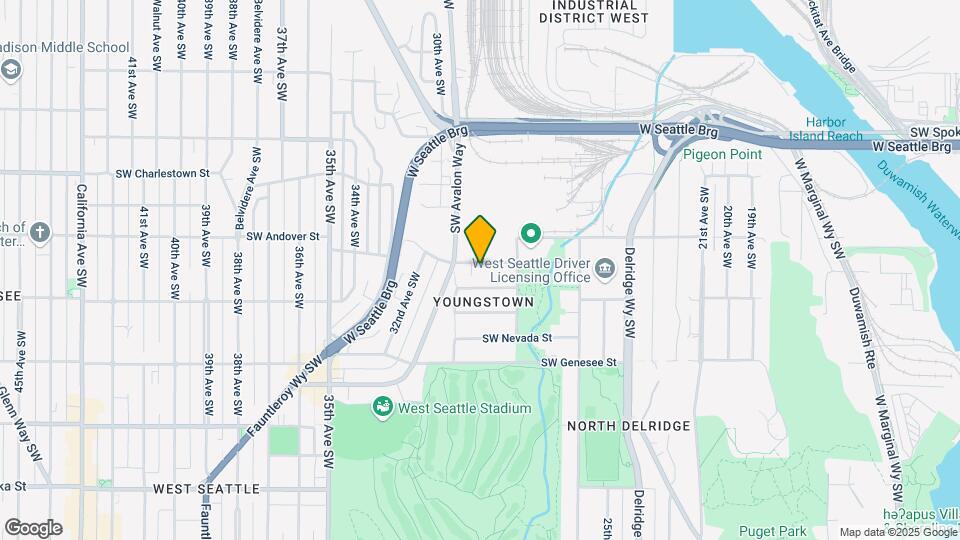 2839 SW Yancy St Map and Location Details