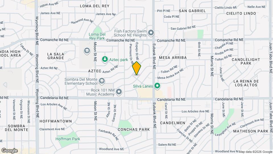 9501 Arvilla Ave NE Map and Location Details