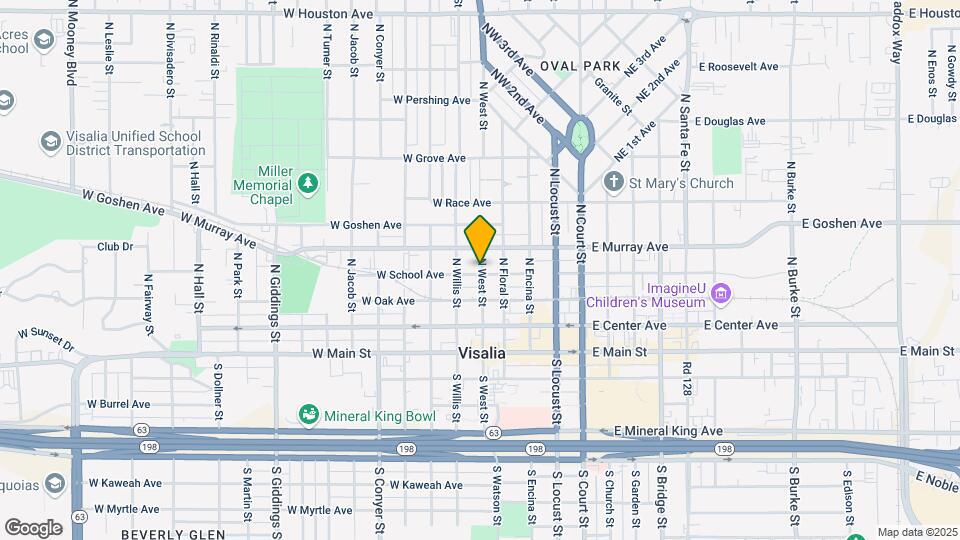 402 N West St Mapa y Detalles de la Ubicación