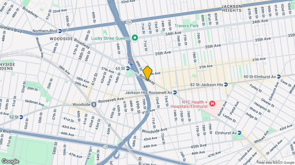 7038 Broadway Map and Location Details