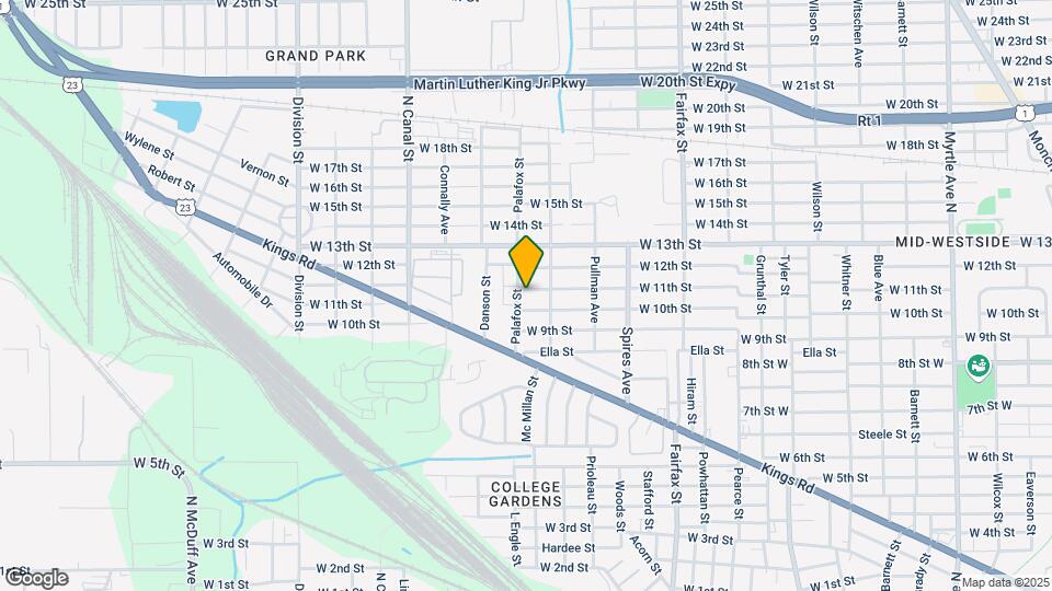 2036 W 11th St Map and Location Details