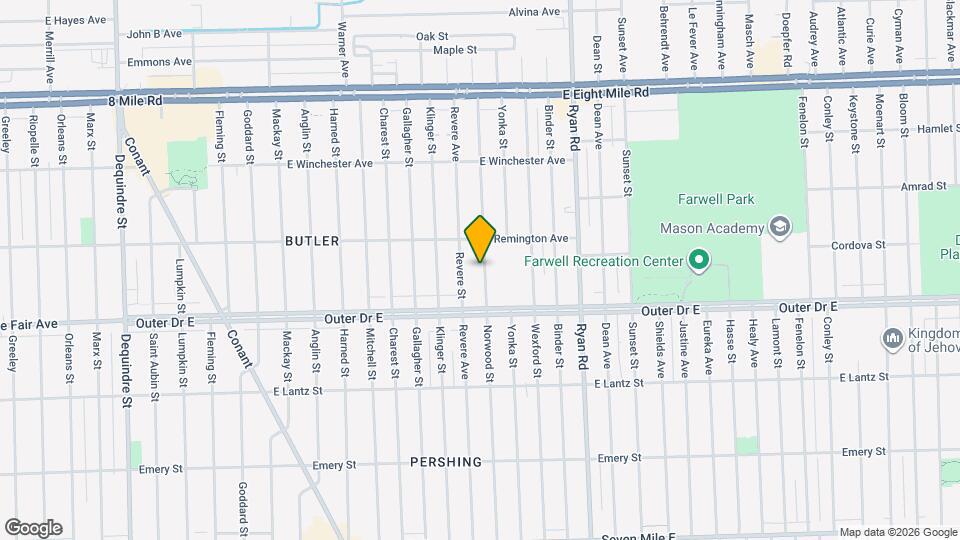 19983 Norwood St Map and Location Details