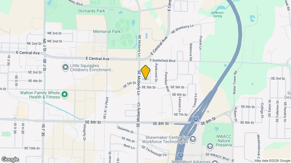 2509 Parkcrest Dr Map and Location Details