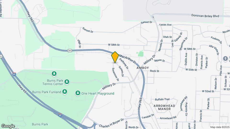 5707 Sonora Dr-Unit -A Map and Location Details