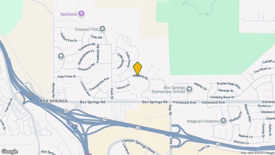 21725 Winding Rd Map and Location Details