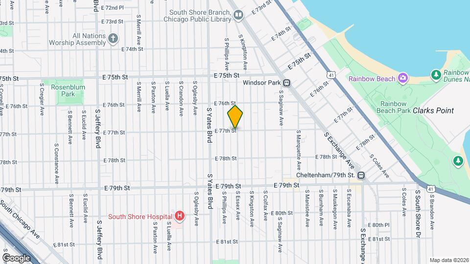 7700 S Essex Ave Mapa y Detalles de la Ubicación