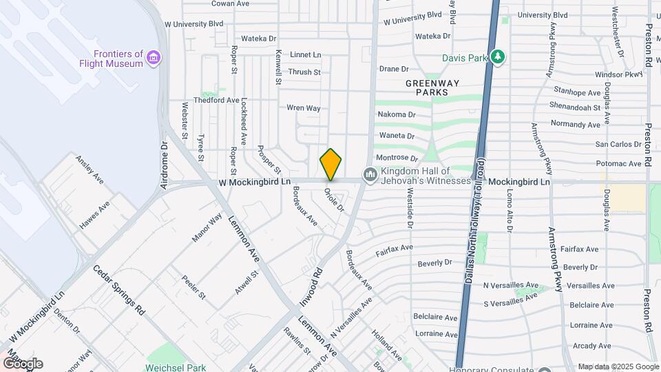 5102 W Mockingbird Ln Map and Location Details