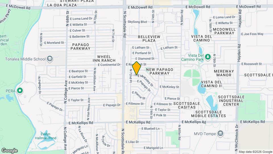7243 E McKinley St Mapa y Detalles de la Ubicación