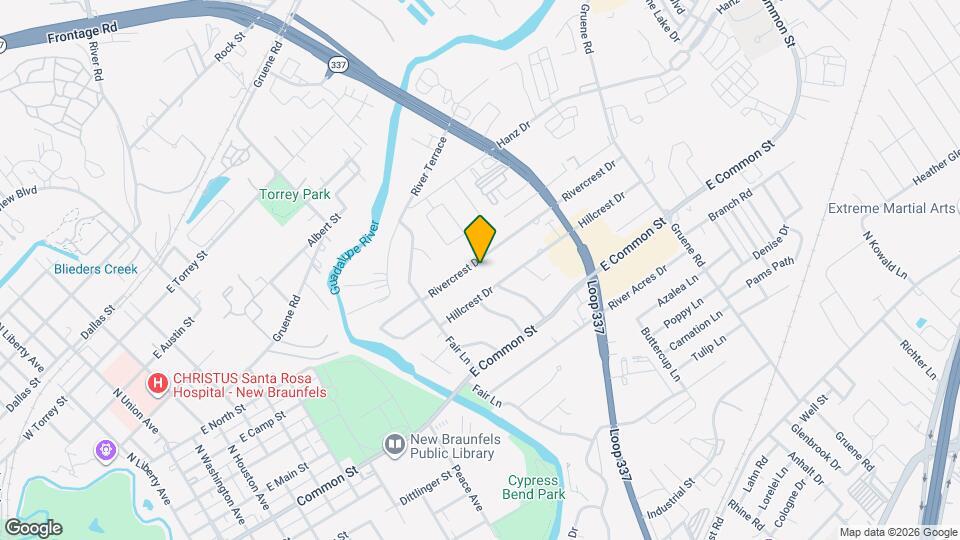 1236 Rivercrest Dr Map and Location Details