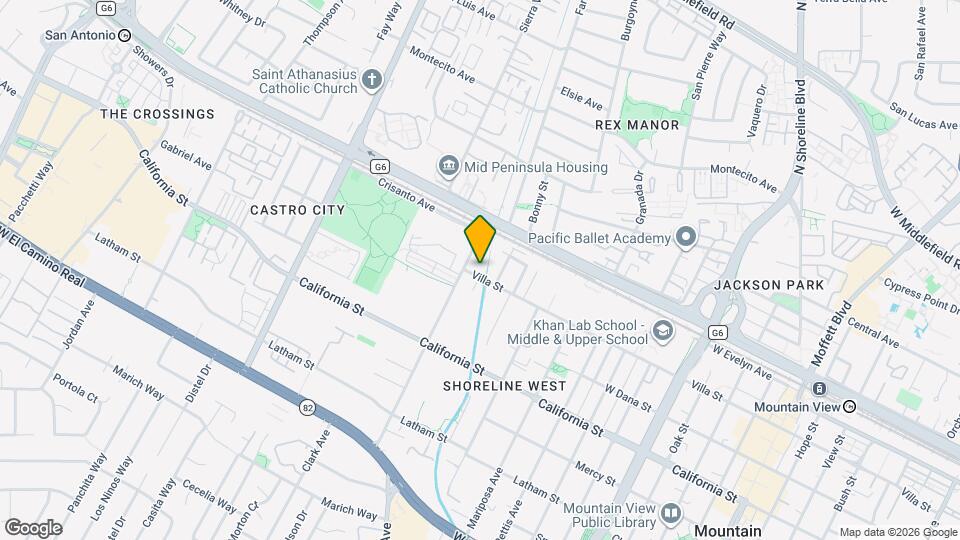 1874 Villa St Map and Location Details