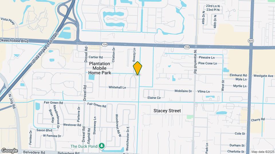 1710 E Breezy Ln Map and Location Details