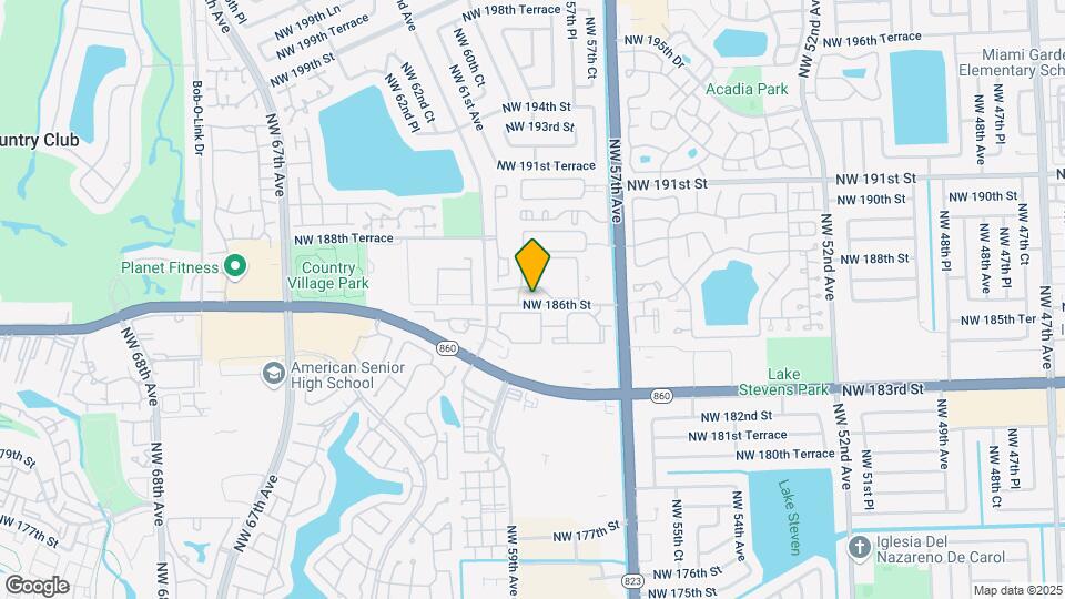 6045 NW 186th St, Unit #117 Mapa y Detalles de la Ubicación