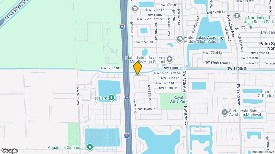 9106 NW 169th St Mapa y Detalles de la Ubicación