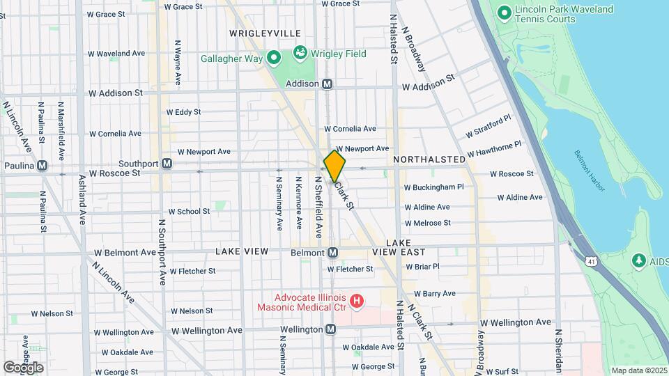 3330 N Clark St, Unit 2 Map and Location Details