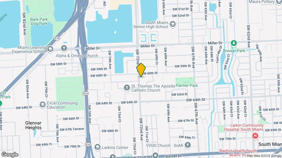 6025 SW 72nd Ave Map and Location Details