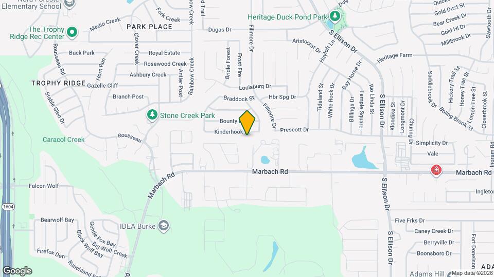 10526 Kinderhook Dr Map and Location Details