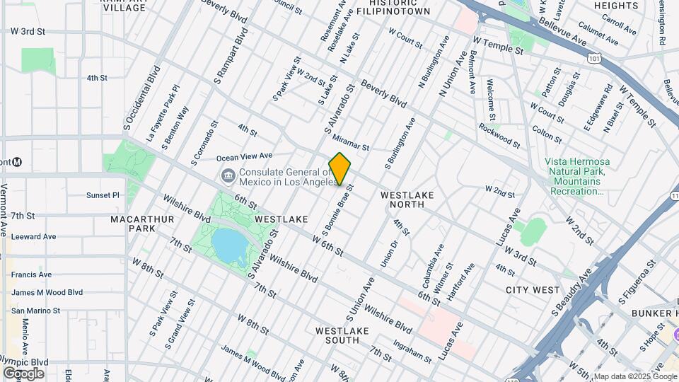 407 S Bonnie Brae St Mapa y Detalles de la Ubicación