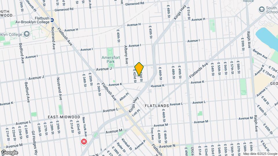 1170 E 43rd St Map and Location Details