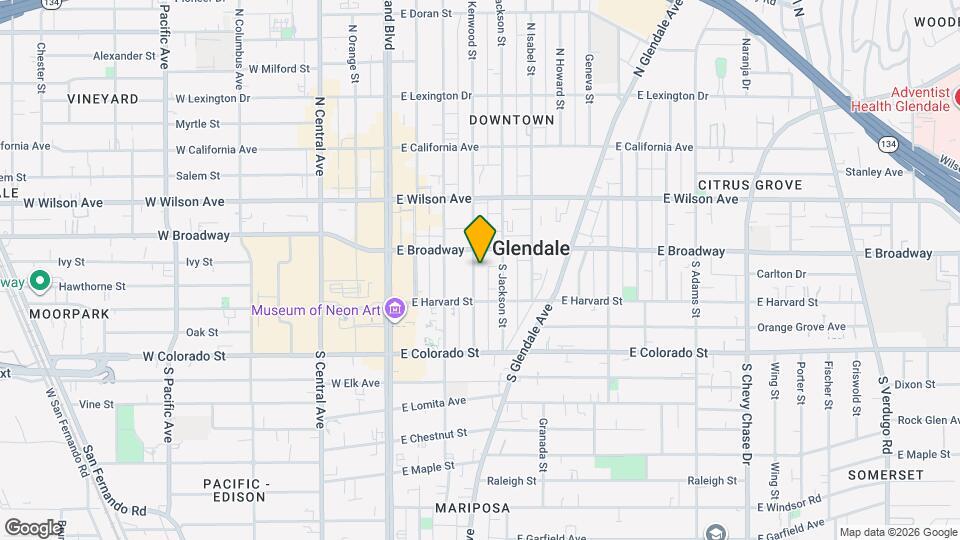 118 S Kenwood St, Unit 506 Map and Location Details