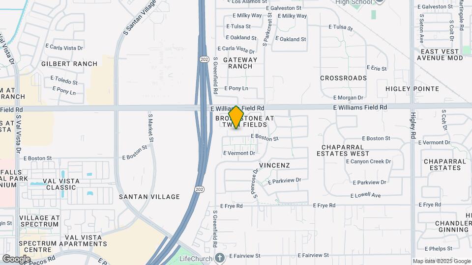 2494 E Boston St Mapa y Detalles de la Ubicación