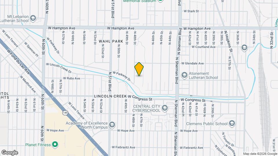 4507 N 47th St Map and Location Details