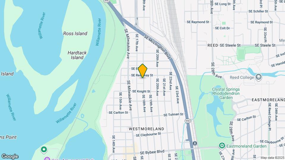5739 SE 18th Ave Map and Location Details
