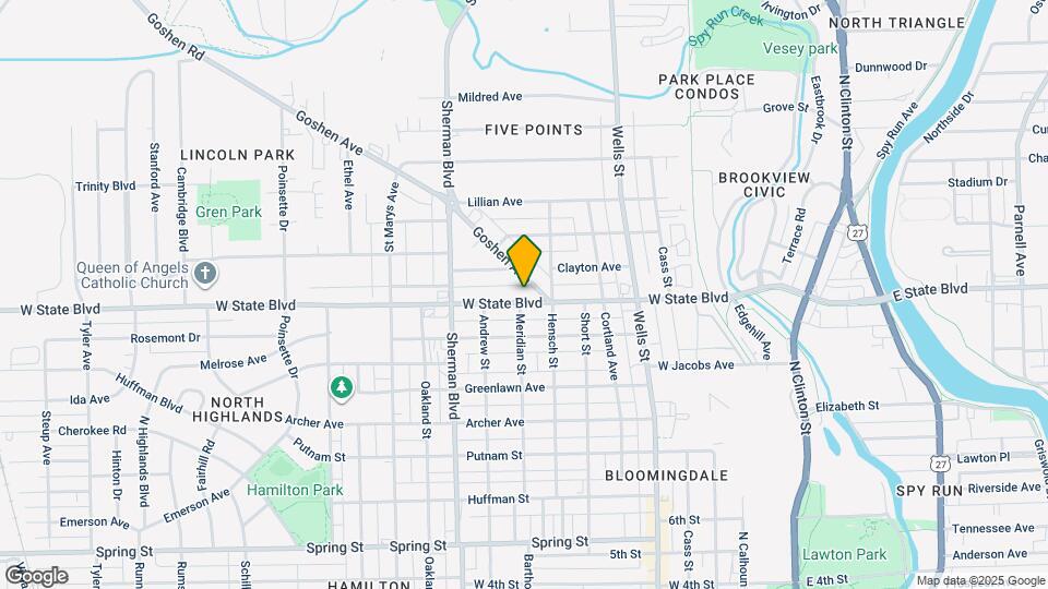 640 W State Blvd Map and Location Details