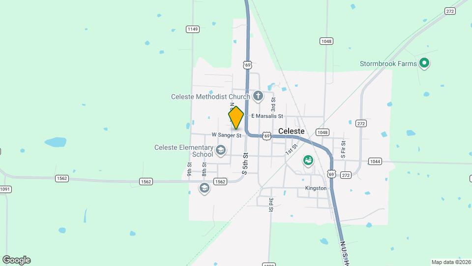 502 W Sanger St Map and Location Details