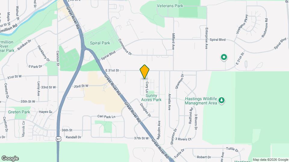 3166 Cory Ln, Unit 2A Map and Location Details