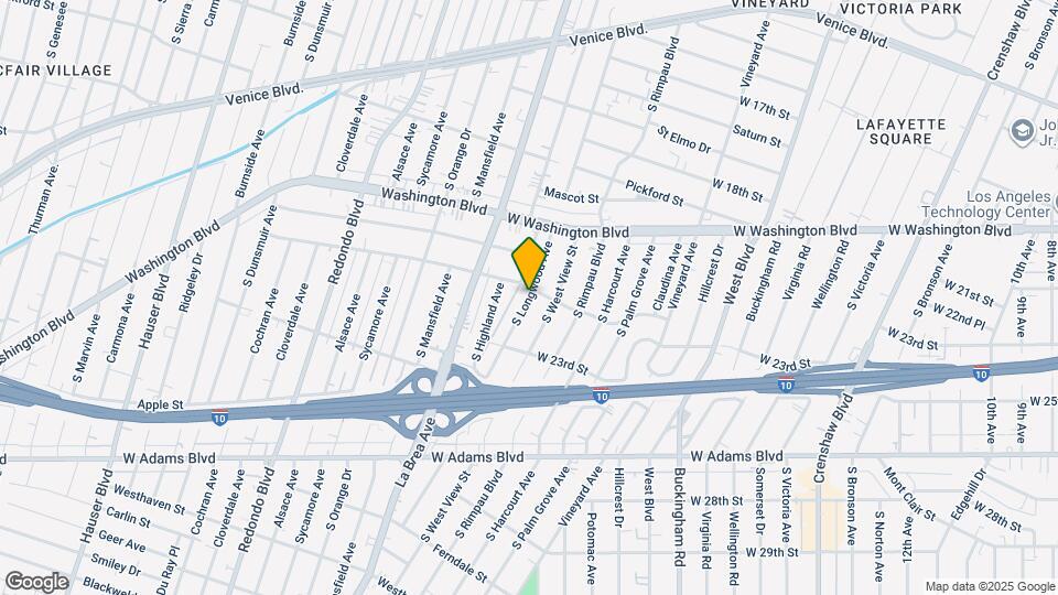 2115 S Longwood Ave, Unit 2115 S. Longwood Map and Location Details
