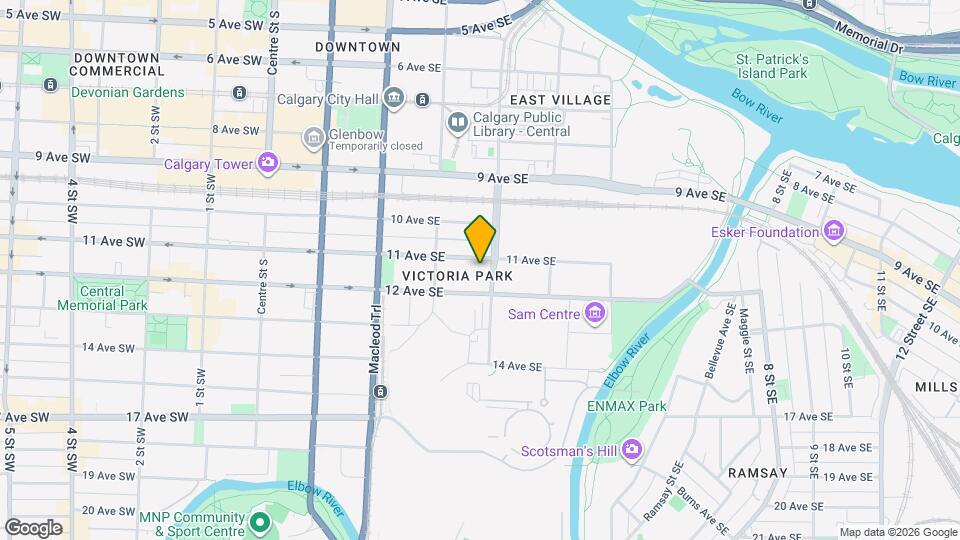 433-611 11 Ave SE Map and Location Details