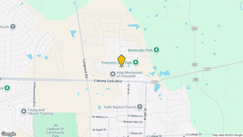 1707 Washington St Map and Location Details