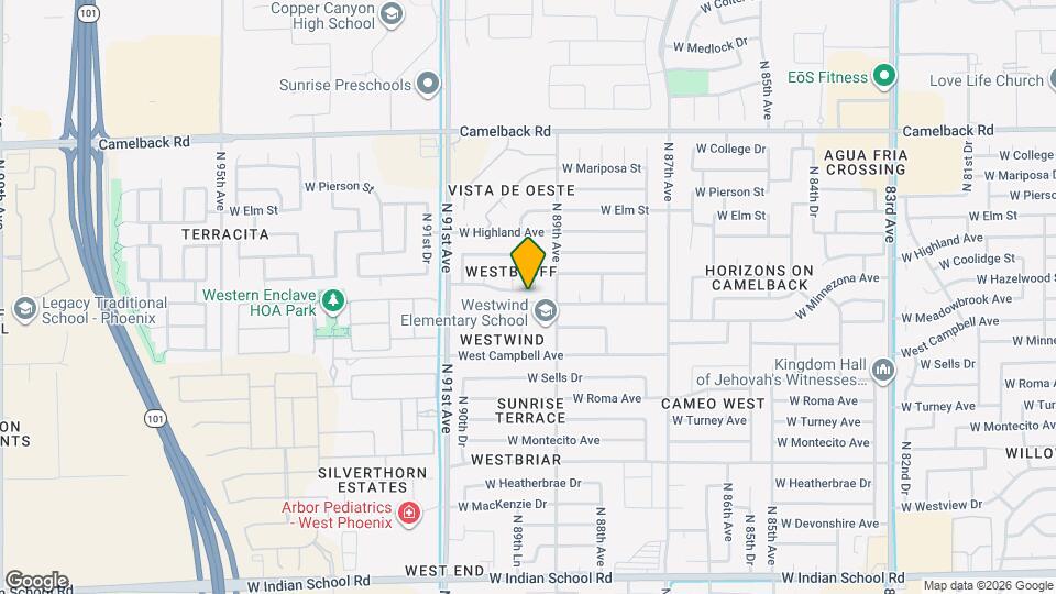 8925 W Meadowbrook Ave, Unit 8209 Map and Location Details