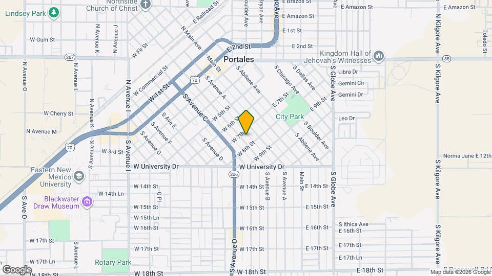 709 S Avenue B Map and Location Details