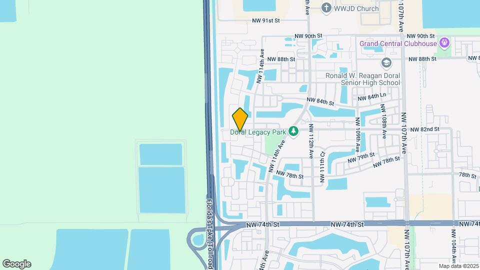 8163 NW 115th Ct Map and Location Details