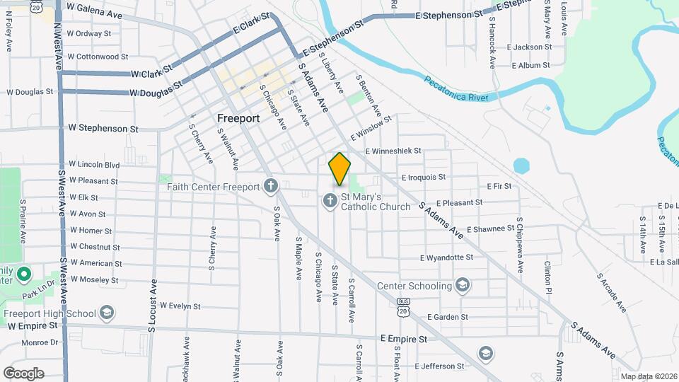 525 S State Ave Map and Location Details