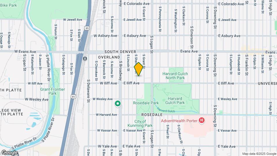 231 E Iliff Ave Map and Location Details