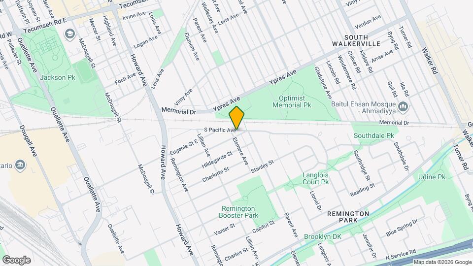 812 Bensette St Map and Location Details