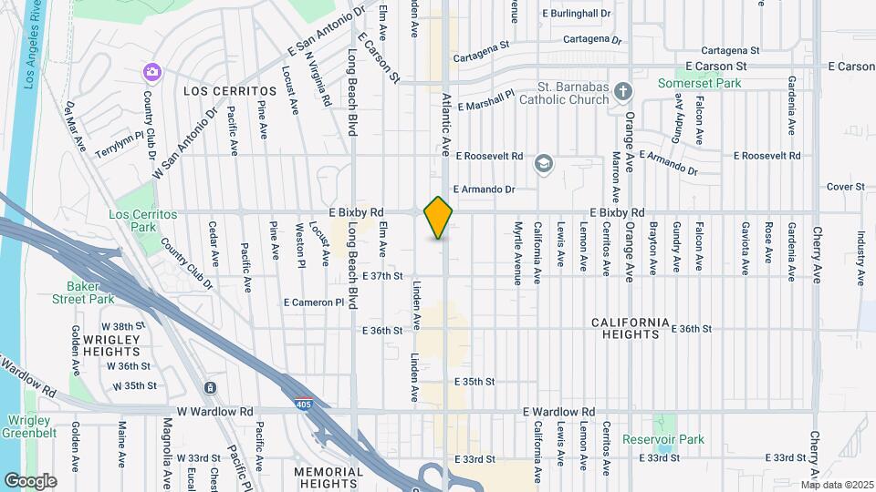 Bay Towers at Bixby Knolls - 55+ Senior Apartments Map and Location Details