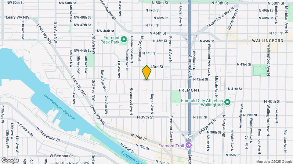 4125 Francis Ave N Map and Location Details
