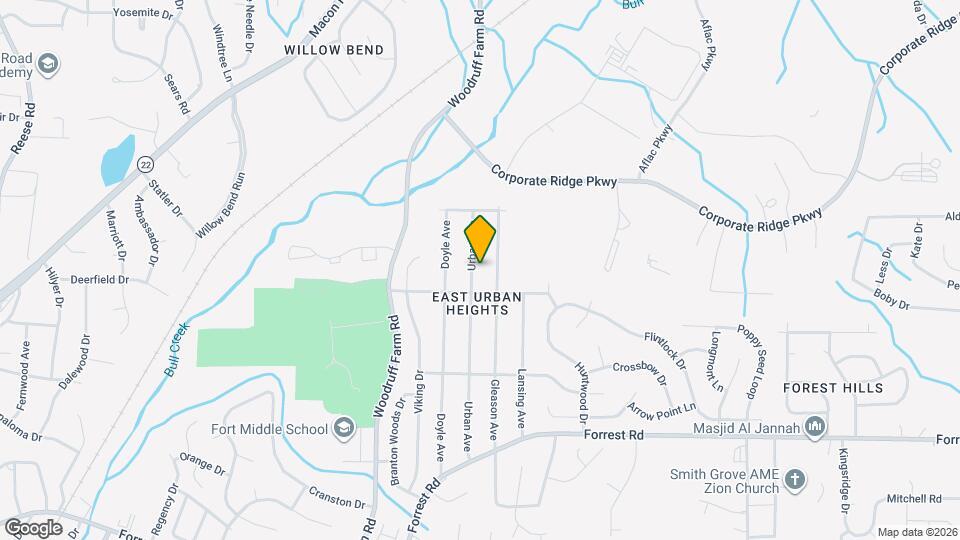 3222 Urban Ave Map and Location Details