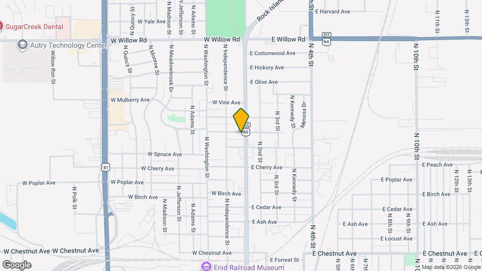 1620 N Grand Ave Map and Location Details