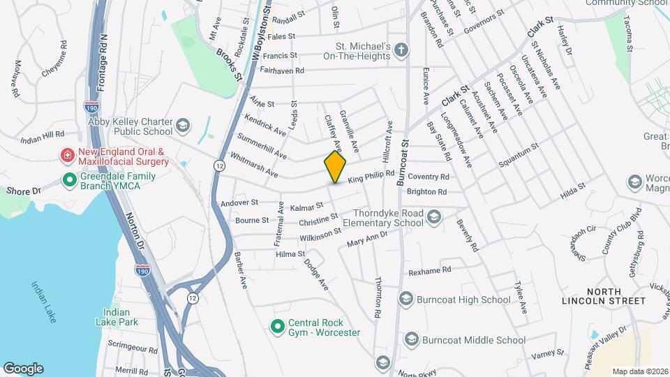 138 King Philip Rd Map and Location Details